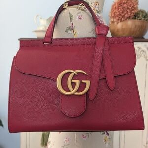 Gucci Red‎ Marmot Top handle Handbag